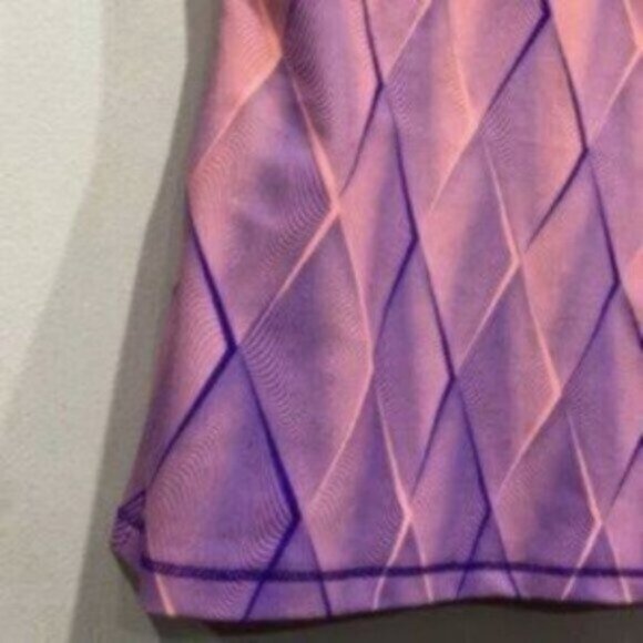 Luna Jai Women Purple Sleeveless Scoop Neck Strappy Workout Tank Top Size Medium - Picture 3 of 7